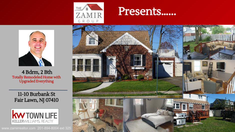 Coming Soon New House to Market Burbank St Fair Lawn NJ Zohar Zack Zamir