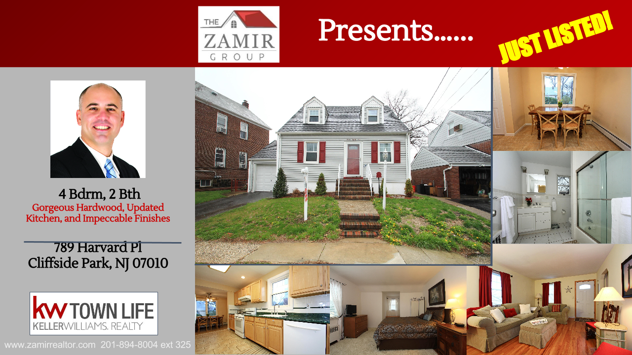 Homes for Sale Cliffside Park NJ Zohar Zack Zamir New Listing