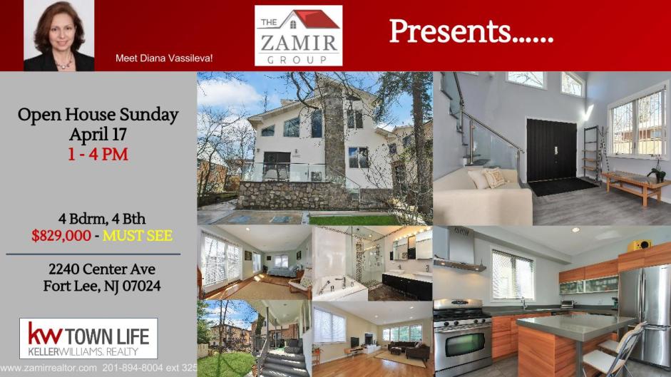 Bergen County Fort Lee Homes for Sale Open Sunday The Zamir Group