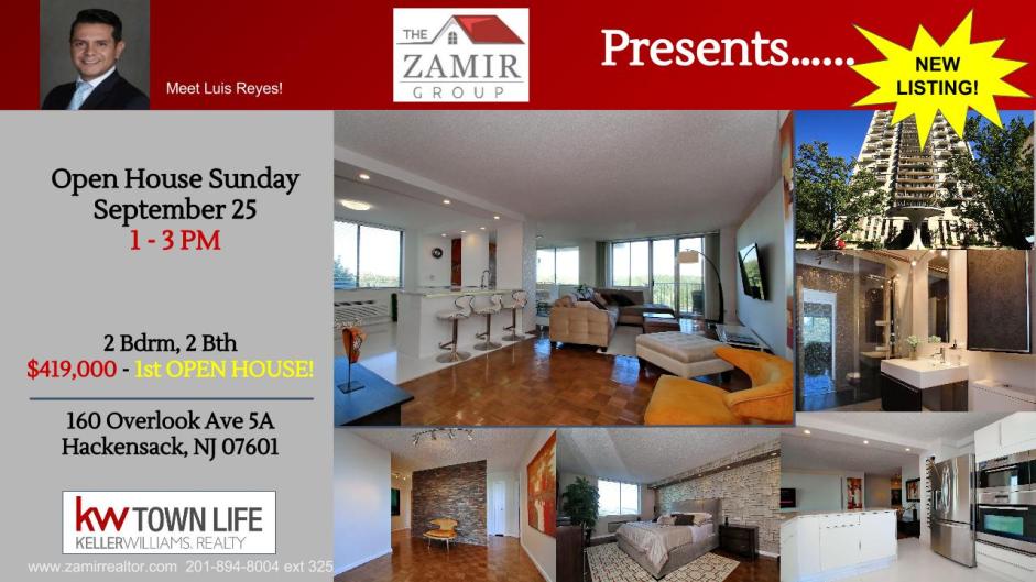 Overlook Ave Hackensack Luxury Condo ZOhar Zack Zamir Open House