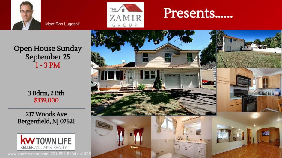 Bergenfield Open House Sunday The Zamir Group Woods Ave